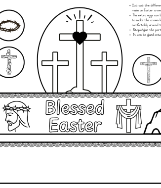FREE Easter Crowns + Worksheet