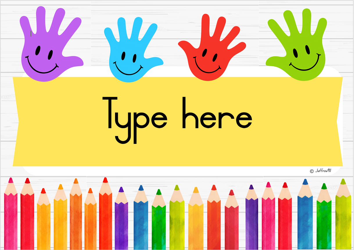 Colourful Theme - Hands and Pencils - Image 29