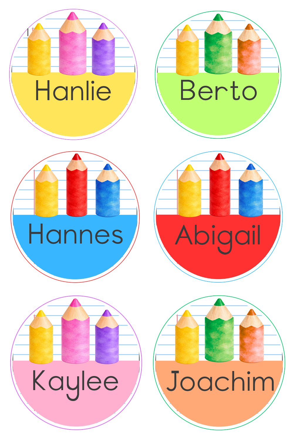 Colourful Theme - Hands and Pencils - Image 6