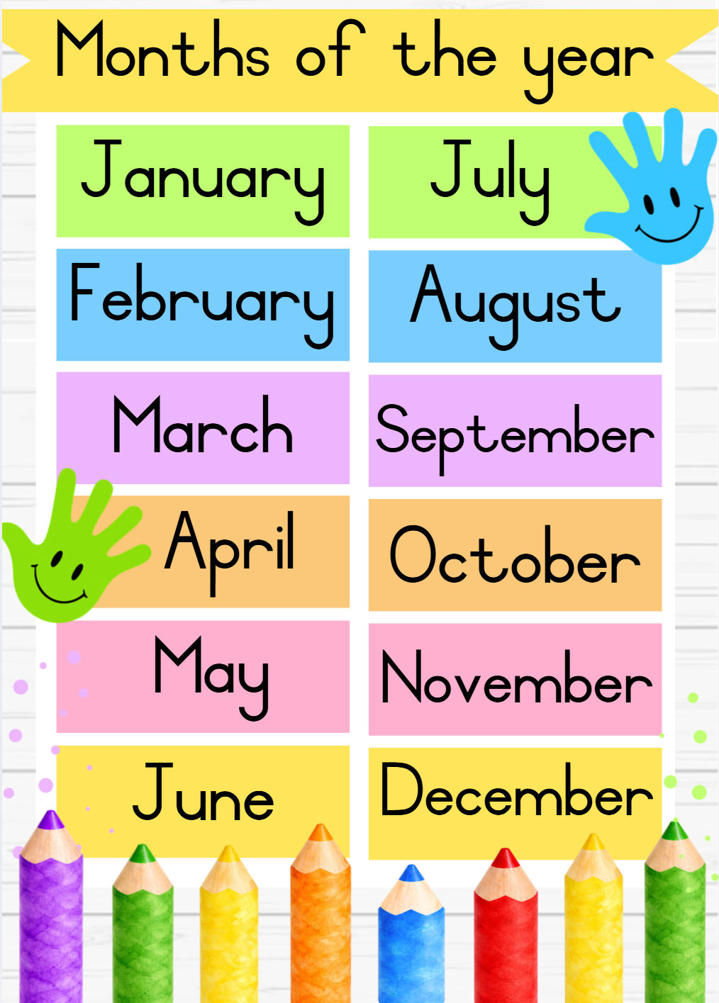 Colourful Theme - Hands and Pencils - Image 32