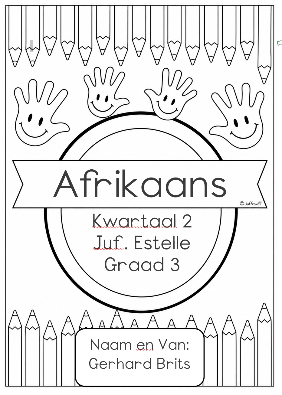 Editable Hands & Pencils Products: Afrikaans + English - Image 14