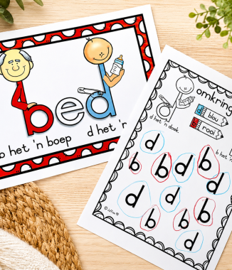 Klanke Oefeninge : b en d, a, e, o, k, h en f